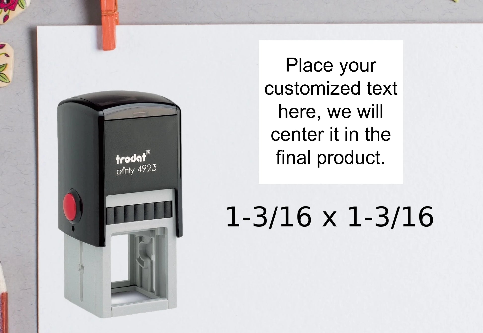 blank-white-page-with-clothes-peg-surrounded-with-stationeries-gray-background