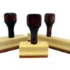 3/8"x1-1/2" Ribbed Flat Hand Stamp With 3 Ribs x 1-1/2 Inch