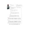 Shiny Size 0-6 Band Line Numberer 1/8" Character