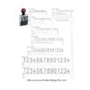 Shiny Size 3-6 Band Line Numberer 5/16" Character