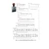 Shiny Size 3-14 Band Line Numberer 5/16" Character