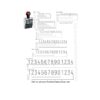 Shiny Size 3-10 Band Line Numberer 5/16" Character