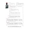 Shiny Size 4-8 Band Line Numberer 7/16" Character
