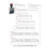 Shiny Size 6-14 Band Line Numberer 11/16" Character